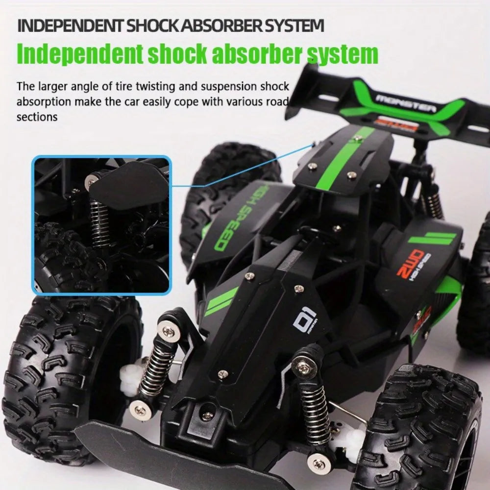 High-Speed 15KM/H Remote Control Racing Car - 2.4G 1:18 Scale with Anti-Collision Drift Modes USB Rechargeable for Boy Girl